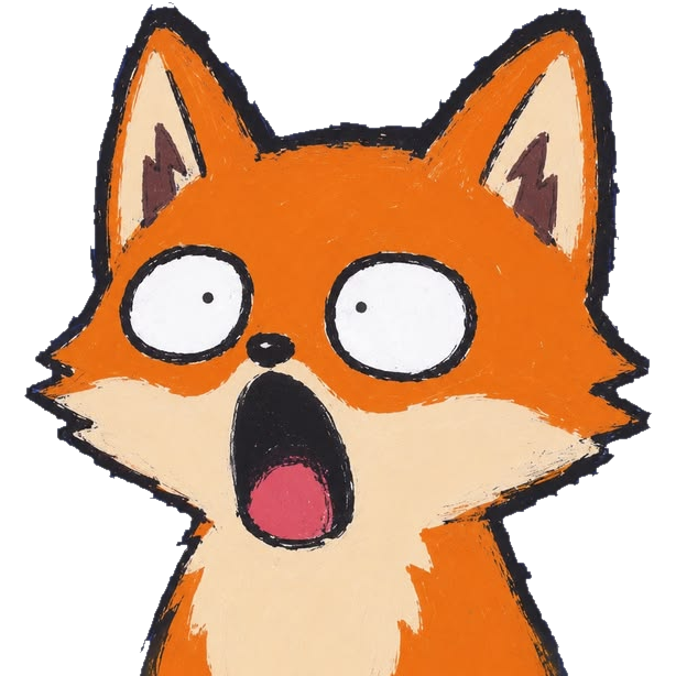 La mascotte Color Guesser, un renard malicieux